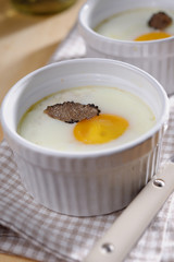 Baked egg with truffle