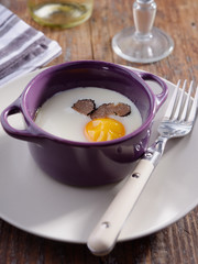 Baked egg with truffle