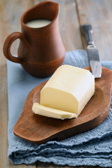 Butter and milk