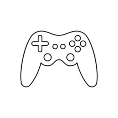 Icon line retro gamepad controller