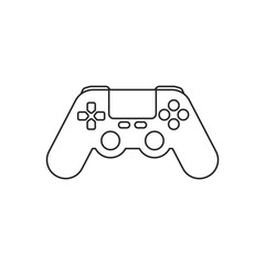 Icon line joystick game controller © garikprost