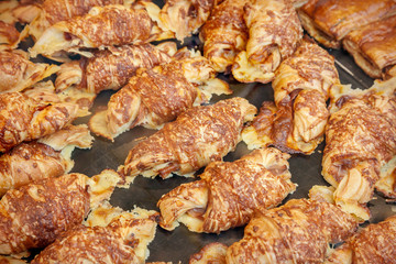 Cheese and ham croissants