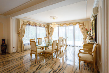 The dining room in classical style