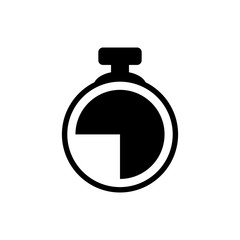 Clock vector icon. Time vector illustration. Trendy Flat style for graphic design, Web site, UI