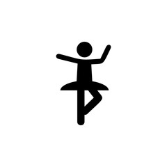 silhouette of ballerina icon. Elements of Russian culture icon. Premium quality graphic design icon. Simple icon for websites, web design, mobile app, info graphics