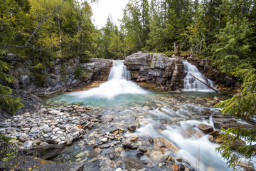 Fototapeta na wymiar norway nature waterfall river
