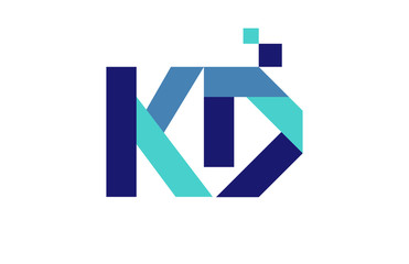 KD Digital Ribbon Letter Logo