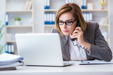 Businesswoman working in the office