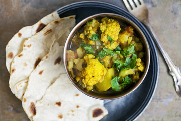 Aloo gobi, cauliflower curry