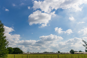 Nubes en el campo
