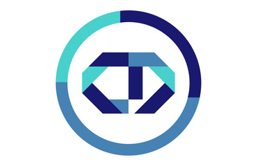 CD Global Circle Ribbon Letter Logo