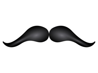 Isolated mustache icon