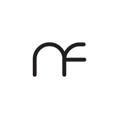 initial letter rounded logo modern