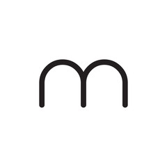 initial letter rounded logo modern