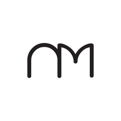 initial letter rounded logo modern