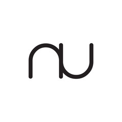 initial letter rounded logo modern