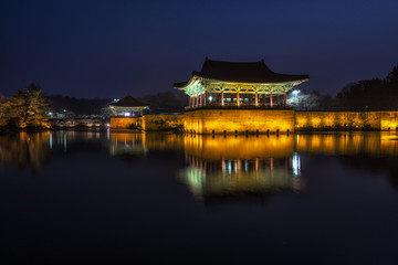 donggung palace and wolji pond in gyeongju