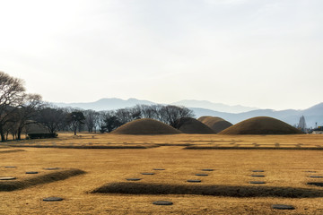 Fototapeta na wymiar naemul of silla royal mounds