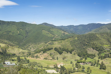 Fototapeta na wymiar Beautiful landscape of Colombian mountain