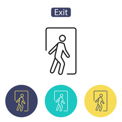 Safe condition sign,Emergency exit.