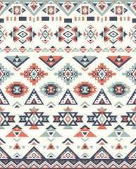 Seamless Ethnic pattern textures. Gray and Orange colors. Navajo geometric print. Rustic decorative ornament. Abstract geometric pattern. Native American pattern. Ornament for the design of clothing