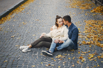 couple sitting on the ground