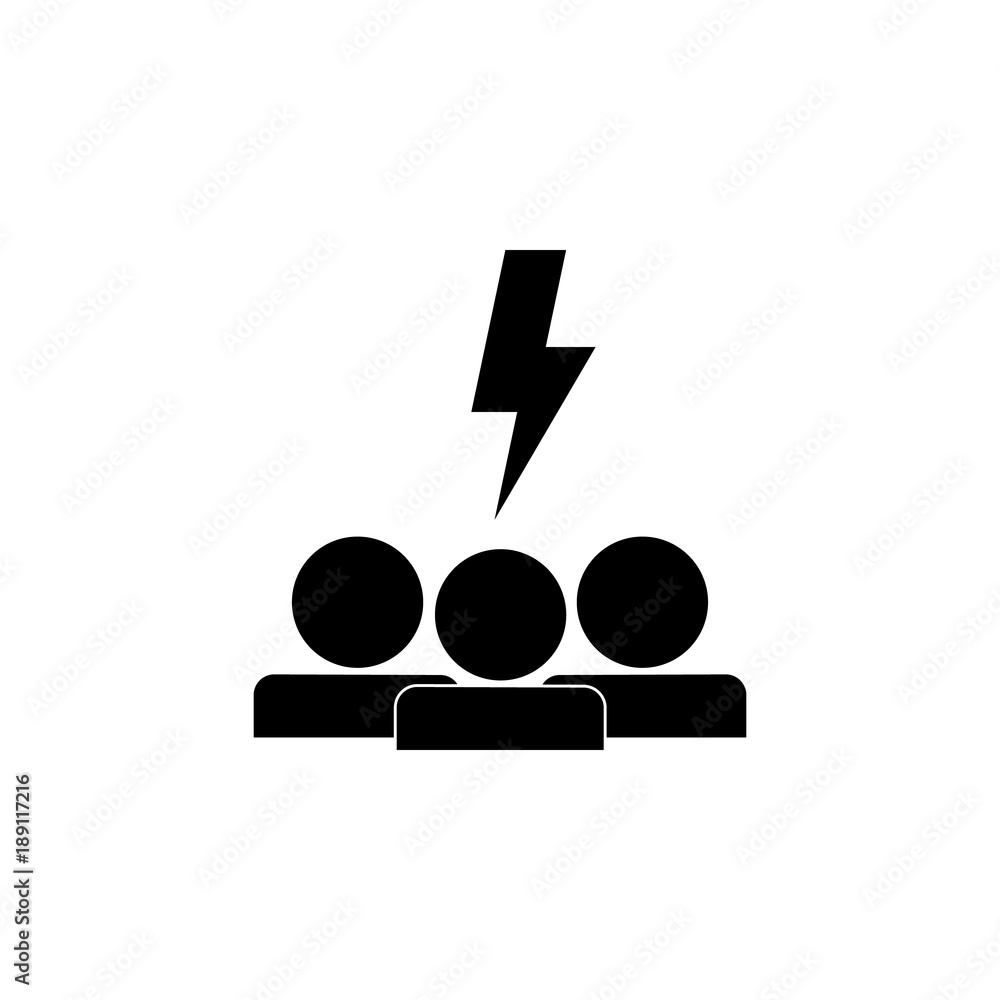 Aufkleber complexities and strikes by the team icon. elements of teamwork icon. premium quality graphic design