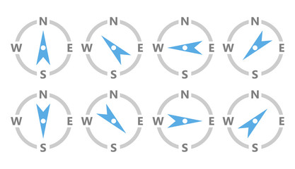 compass icon, wheather forecast compass