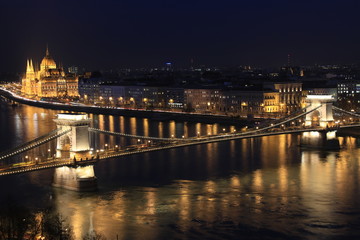 Fototapeta na wymiar Parliment Building of Hungary in Budapest