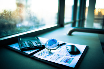 Business of financial analysis of workplace
