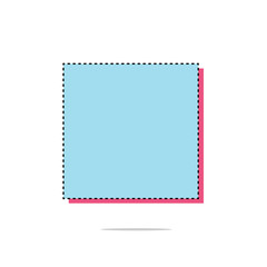 Geometric Square Banner with Flat Style for Promotion or Poster Campaign