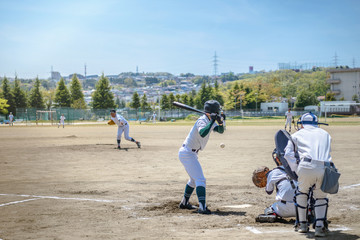 高校野球試合風景