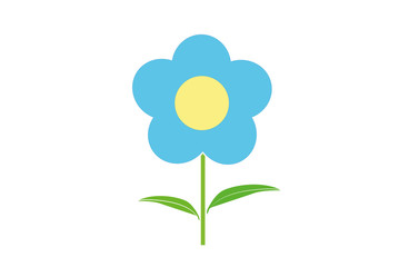 Design icons vector illustration of a flower (chamomile).