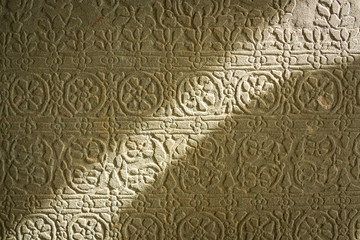 carved stone detail, Siem Reap