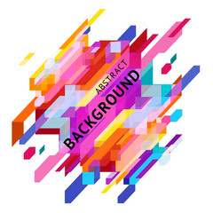 Diagonal abstract background element
