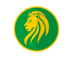 lion leo head face image vector icon logo silhouette