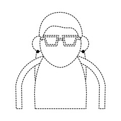 Cute grandmother cartoon icon vector illustration graphic design