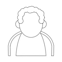 Cute grandfather cartoon walking stick icon vector illustration graphic design