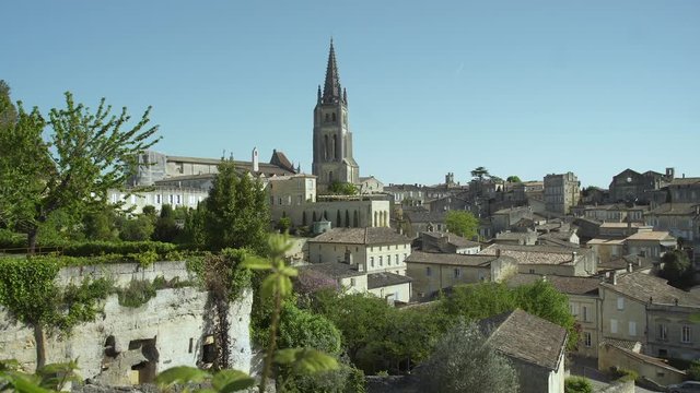 Beautiful town of Saint-Emilion, Gironde, Aquitaine, France (A UNESCO World Heritage Site)