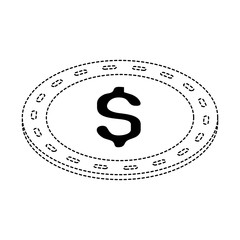 Coin isolated symbol icon vector illustration graphic design