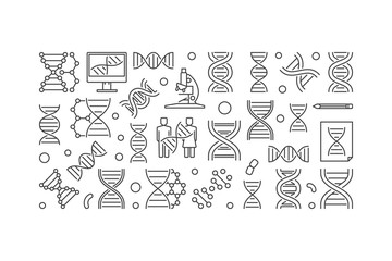 DNA molecule minimal vector illustration