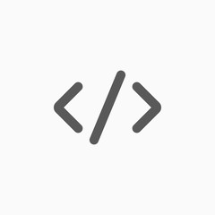 code icon, code vector