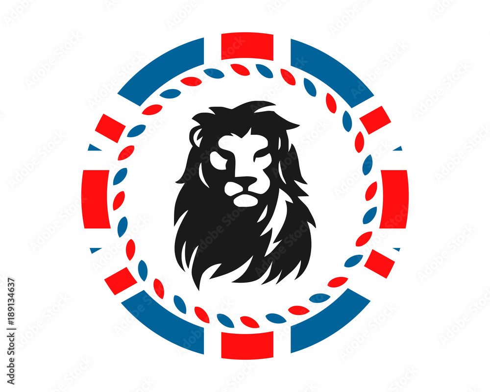 Canvas Prints lion leo beast british image vector circle
