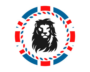 lion leo beast british image vector circle
