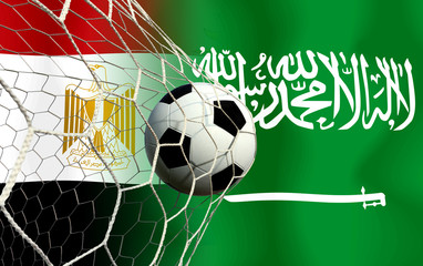 Football Cup competition between the national Egypt and national Saudi Arabia.