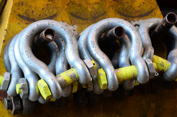 Schäkel, Metall, blank, Industrie, schwer, Transport