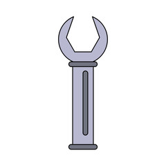 Wrench construction tool icon vector illustration graphic design