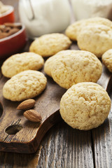 Homemade almond cookies