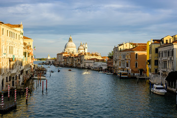 Panorama of Grand canal in Venice