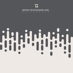 Obraz premium Przejście półtonów streszczenie szare linie zaokrąglone